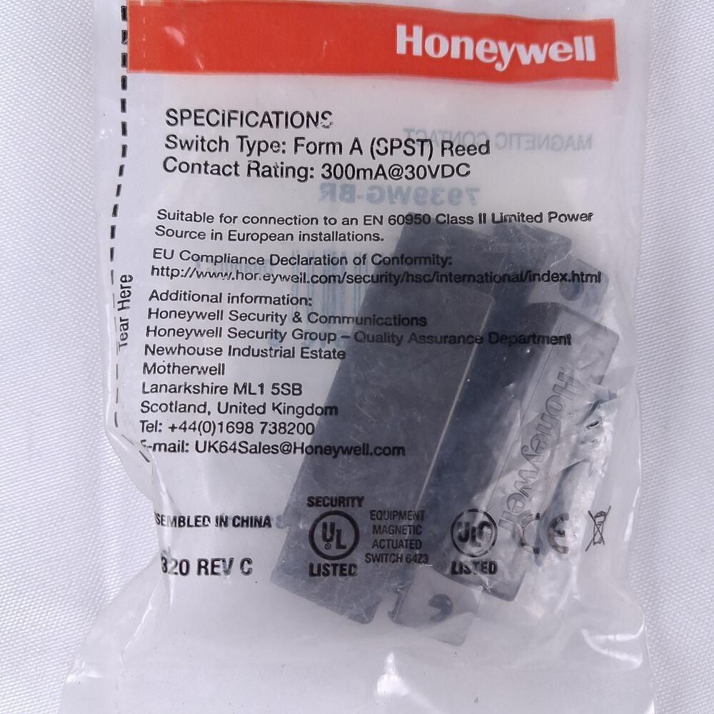 Honeywell 7939WG-BK Magnetic Contact Security Sensor 1.25" Gap Reed SPST - Picture 2 of 7